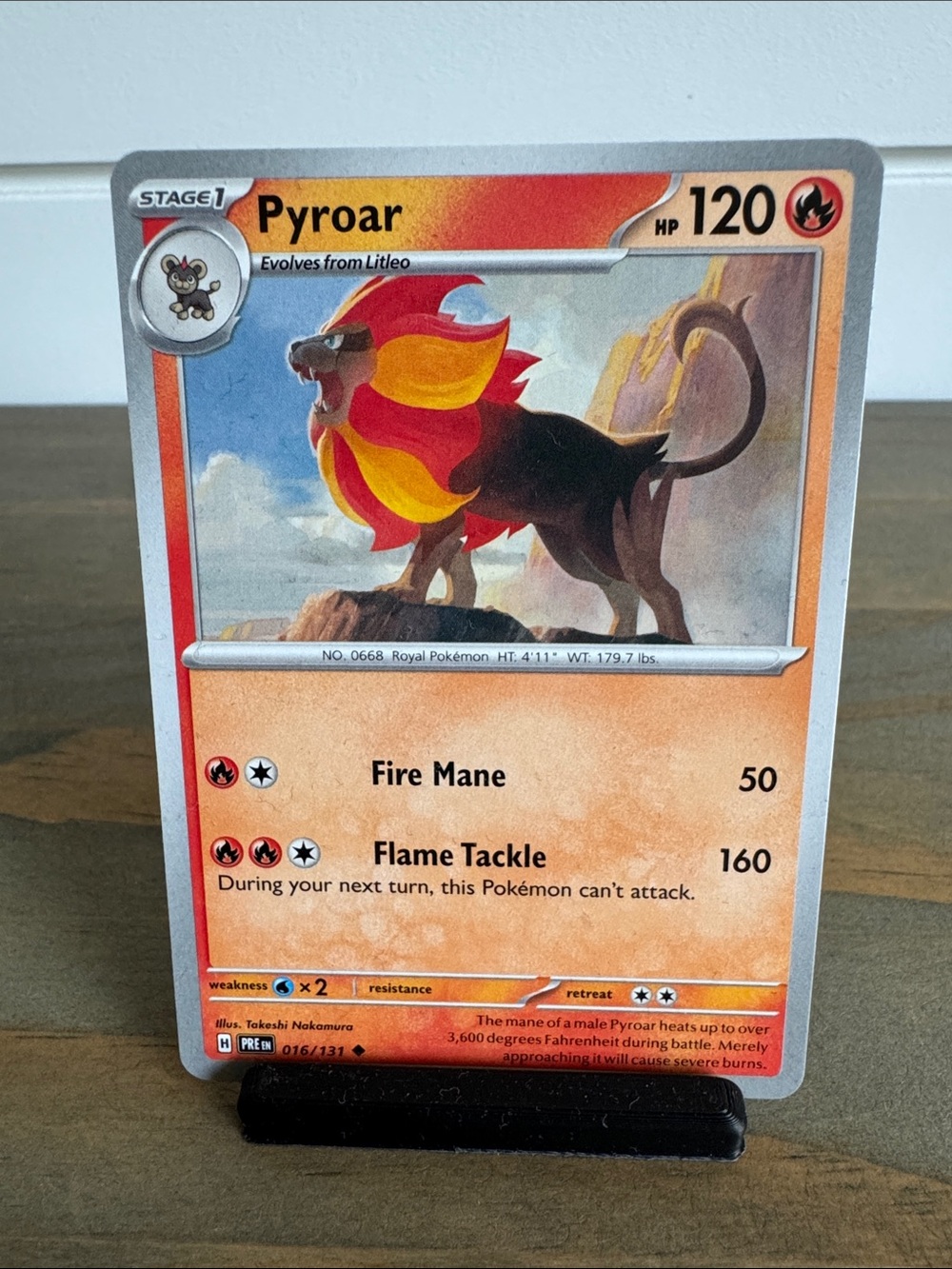 Pokémon | Prismatic Evolutions #016/131: Pyroar (2025) - Trading Card